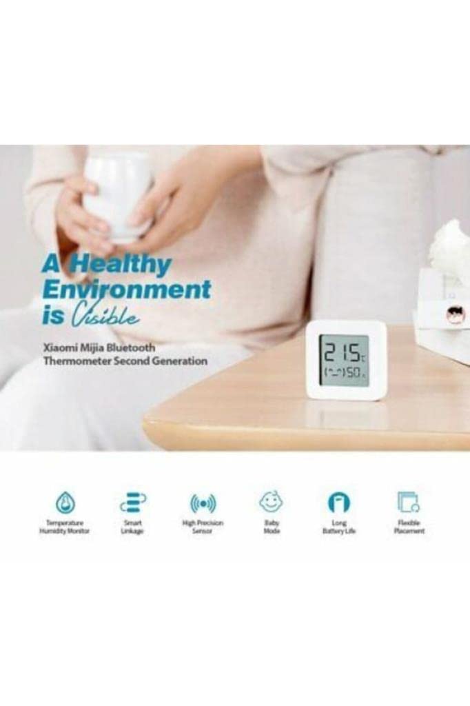  saikang Mijia Bluetooth Thermometer 2 Wireless Smart Electric  Digital Hygrometer Thermometer Work with Mijia APP : Patio, Lawn & Garden