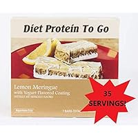 Diet Protein To Go Lemon Meringue Yogurt Bar - 35 SERVINGS (5 Boxes) - HIGH PROTEIN - LOW CARB