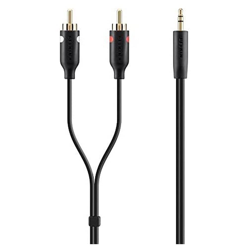 Belkin - Audio Cable Jack Male to Dual Jack Male - 2 m - Black