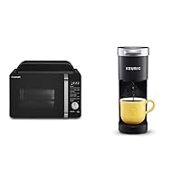 Cuisinart Countertop AMW-60 3-in-1 Microwave Airfryer Oven, Black & Keurig K-Mini Single Serve Coffee Maker, Black