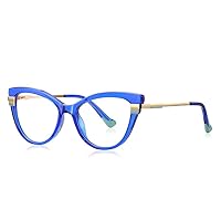 Womens Mens Reading Glasses Readers TR90 Spring Hinges Frames 0.50~6.00 Blue