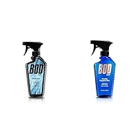 Bod Man Fragrance Body Sprays, Dark Ice and Really Ripped Abs, 8 Fluid Ounce (Pack of 2)