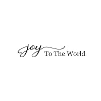 Vinyl Wall Quotes Stickers Joy to The World Quotes Wall Art Stickers Home Decor Scripture Religious Christian Wall Decals Stickers for Kids Room Bottles Teen Room Outdoors 18in