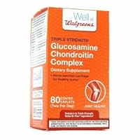 Walgreens Glucosamine Chondroitin Complex Triple Strength Caplets, 80 ea