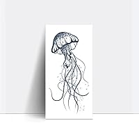Jellyfish Wrist Juice Plant Ink Waterproof Semi-Permanent And Long-Lasting 2 Weeks Temporary Tattoo Sticker For Women Cannot Be Washed Off Non-Reflective Shoulder