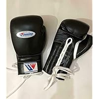 Leone 1947 GN039 Boxing Gloves, Unisex - Adult, Black, 10 oz