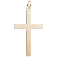 Rembrandt Charms Cross Charm, 10K Yellow Gold