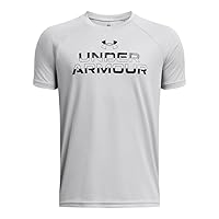 Under Armour Boys' Tech Split Wordmark Short Sleeve T Shirt