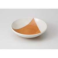 Tochili Triangular 7.0 Noodle Plate, 8.5 x 2.3 inches (21.5 x 5.8 cm), 23.1 oz (701 g), Noodle Plate, Restaurant, Japanese Tableware, Pasta, Commercial Use