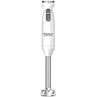 Cuisinart Hand Blender, Smart Stick 2-Speed Hand Blender- Powerful & Easy to Use Stick Immersion Blender-for-Shakes, Smoothies, Puree, Baby Food, Soups & Sauces, Stainless Steel, CSB-175P1,White