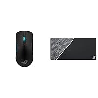 ROG Harpe Gaming Wireless Mouse, Ace Aim Lab Edition, 54g Ultra-Lightweight, 36,000 DPI Sensor & ROG Sheath Black Mouse Pad | Extra-Large Gaming Surface Mouse Pad | Pixel Precise Tracking