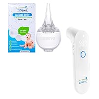 Innovo Ear Syringe and Nasal Aspirator and Touchless Forehead Thermometer Digital Bundle