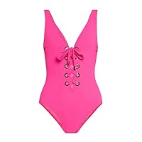 Lucy V-Neck Silent Underwire One Piece Swimsuit