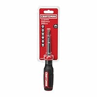 CRAFTSMAN Screwdriver with 6 Multi-Bits, Store Extra Bits in Handle (CMHT68000)