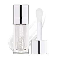 Hydrating Lip Glow Oil, Plumping Lip Gloss, Moisturizing Lip Oil Gloss, Transparent Moisturizing Lip Balm, Natural Lip Plumper, Lip Plumper Gloss Make Lips Fuller and Moisturizing (Clear)