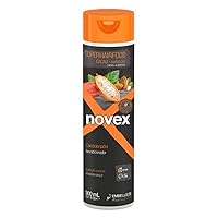 NOVEX SuperFood Cacao & Almond Conditioner - VEGAN Formula - Infused with Cacao & Almond - Nourishes and provides Softness and Shine (300ml/10.1oz)