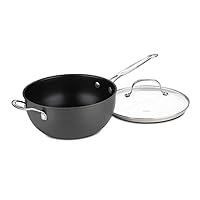 Cuisinart Chef's Classic Nonstick Hard-Anodized 4-Quart Chef's Pan with Helper Handle and Glass Cover