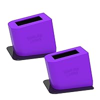 Morlike Living Silicone Belt Buckle Holder Booster (Purple,2 Pack)