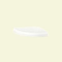 Swanstone ES20000.011 Solid Surface Corner 2-Pieces Shower Soap Dish, 4.75-in L X 4.75-in H X 1-in H, Tahiti White