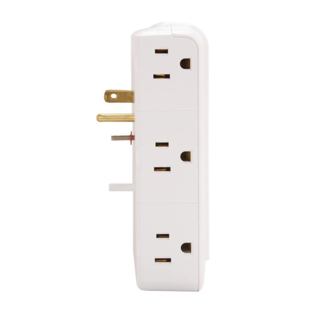 APC Wall Outlet Multi Plug Extender, P6W, (6) AC Multi Plug Outlet, 1080 Joule Surge Protector white