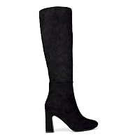 Womens Knee High Boots Ladies Mid High Block Heeled Smart Long Shoes Size 5-10