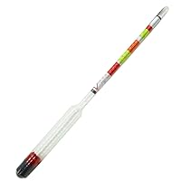 Triple Scale Hydrometer, Triple Scale Hydrometer Home Brewing Alcohol Tester Wine Making Equipment for Beer, Brewing Triplescale Tester