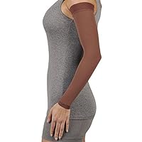 Juzo Soft 2001CG Armsleeve 20-30mmHg w/ Silicone Top Band Model: 2001CG - STANDARD, Size: IV - Large, Length: L-Long, Color: Chestnut 23