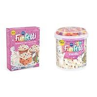 Pillsbury Unicorn Funfetti Cupcake Cake Mix for Birthday Party with Frosting