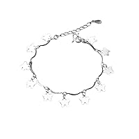 Sterling Silver Butterfly Anklet Ankle Bracelet For Women With Elegant Beach Butterfly Chain Professional