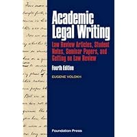 Academic Legal Writing: Law Review Articles, Student Notes, Seminar Papers, and Getting on Law Review (University Casebook) Academic Legal Writing: Law Review Articles, Student Notes, Seminar Papers, and Getting on Law Review (University Casebook) Paperback Kindle
