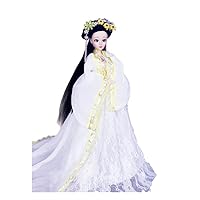 30 cm Ancient Costume Doll Chinese Hanfu Dress Vinyl Dolls Fairy Princess Figure Delicate Makeup BJD 20 Joint Body Dolls Kids Gift Model Toy