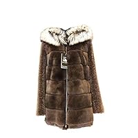 Women Dark Brown Original Design Genuine Fur Jacket Coat