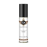 CA Perfume Impression of Hrms Terre For Men Replica Fragrance Body Oil Dupes Alcohol-Free Essential Aromatherapy Sample Travel Size Concentrated Long Lasting Attar Roll-On 0.3 Fl Oz/10ml