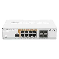Gigabit Ethernet Smart Switch with PoE-out and RouterOS L5 (CRS112-8P-4S-IN) MikroTik Gigabit Ethernet Smart Switch with PoE-out and RouterOS L5 (CRS112-8P-4S-IN)