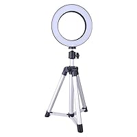 Professional Selfie Ring Light with Tripod Stand for YouTube Video and Makeup with Cell Phone Holder Desktop LED Lamp Beautify Face