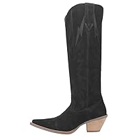 Dingo Womens Thunder Road Embroidered Snip Toe Casual Boots Knee High Mid Heel 2-3