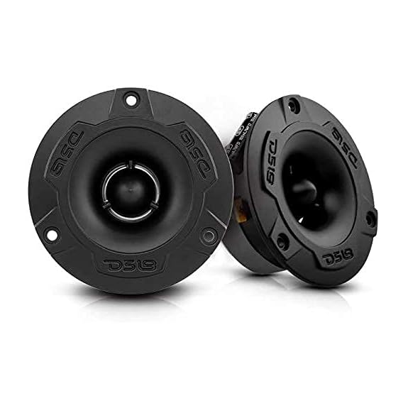 Door Speakers for Car or Truck Stereo Sound System Includes 2X Midrange Loudspeaker 6 and 2X Aluminum Super Bullet Tweeter 1 Built in Crossover DS18 PRO-GM6.4PK Mid and High Complete Package 