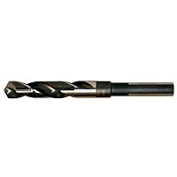 C17038 5/8 in. x 6 in. Black and Gold Oxide Finish High Speed Steel 118-Degree Split Point Reduced Shank Twist Drill Bit (1-Pack)