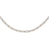 2.6mm 14ct Rose Gold Polished Fancy Link Necklace Jewelry for Women - Length Options: 46 51