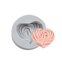 Butter Cookies silicone mold fondant mold cake decorating tools chocolate gumpaste mold (Heart-shaped)