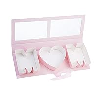 Empty MOM Flower Gift Box, Mother's Day Flower Arrangement Gift Box, Mother's Day Floral Arrangement Gift Packaging Box MOM Letter Shaped Fillable Box for Birthday Wedding Party