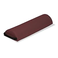 EARTHLITE Bolster Pillow Half Jumbo – Durable Massage Bolster, 100% PU Upholstery incl. Strap Handle/Professional Quality for Massage Tables/Back Pain Relief, Burgundy