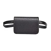 Waist Pack Women Pu Leather Waist Packs Fashion Flap Belt Bag Vintage Pack Handbag
