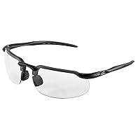 Bullhead Safety Swordfish Transition Safety Glasses With Anti Fog Lenses, Indoor/Outdoor Use, ANSI Z87+, Protective Eyewear With Anti-Scratch Coating And UV Light Protection, Matte Black Frame