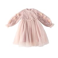 Girls' Dresses,Spring and Autumn New Girls' Korean Style Princess Dresses,Children's mesh Puffy Skirt.