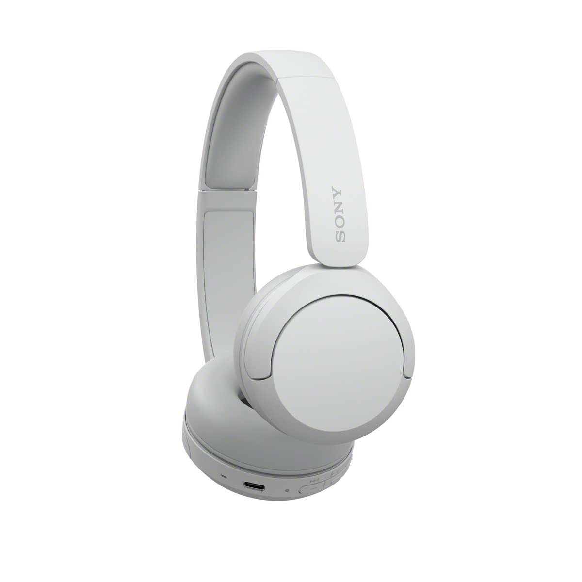 Sony WH-CH520 Wireless Headphones Bluetooth On-Ear Headset with Microphone, White