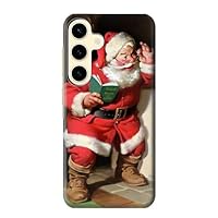jjphonecase R1417 Santa Claus Merry Xmas Case Cover for Samsung Galaxy S24