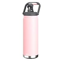 Asobu Canyon Insulated Water Jug 48oz Tall & Slim Design Full Handle with Silicone Comfort Grip Easy Clean - Stainless Steel Vacuum Insulated - Wide Mouth - Cold Water and Ice Compatible (Pink)