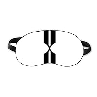 Roman numerals Ten In Black silhouette Sleep Eye Shield Soft Night Blindfold Shade Cover