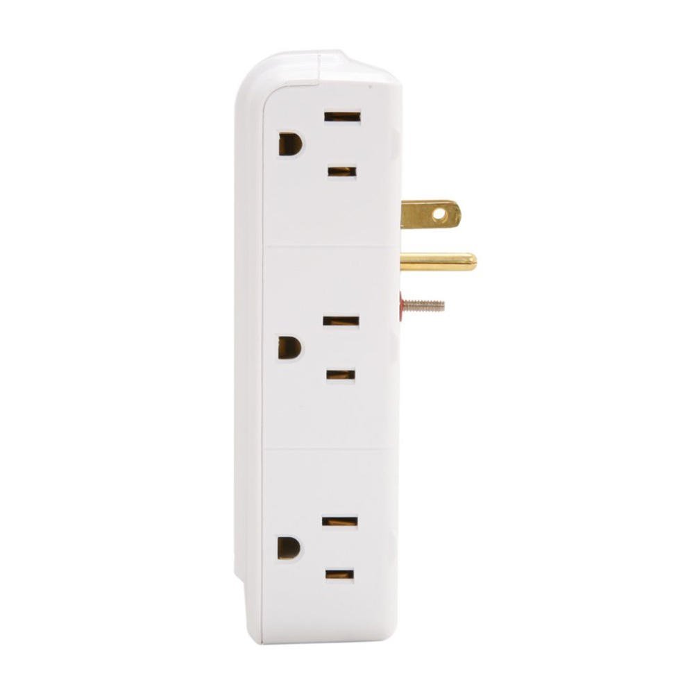 APC Wall Outlet Multi Plug Extender, P6W, (6) AC Multi Plug Outlet, 1080 Joule Surge Protector white